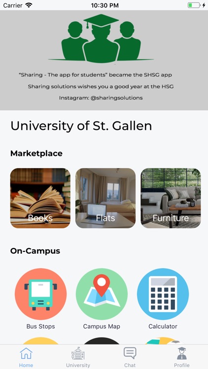 Sharing CampusApp - St. Gallen