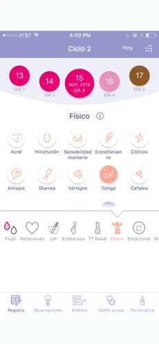 Screenshot 3 FEMM Periodo y Ovulación iphone