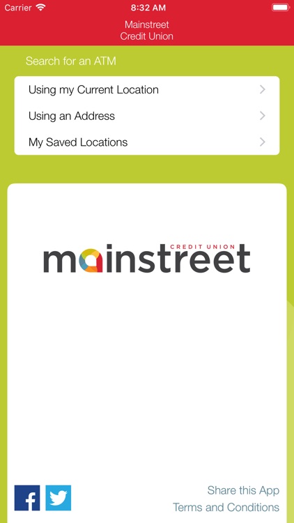 MainstreetCU ATM Locator