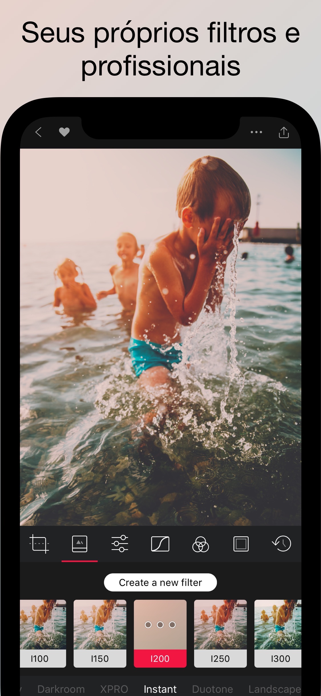 Screenshot do app Darkroom – Photo Editor