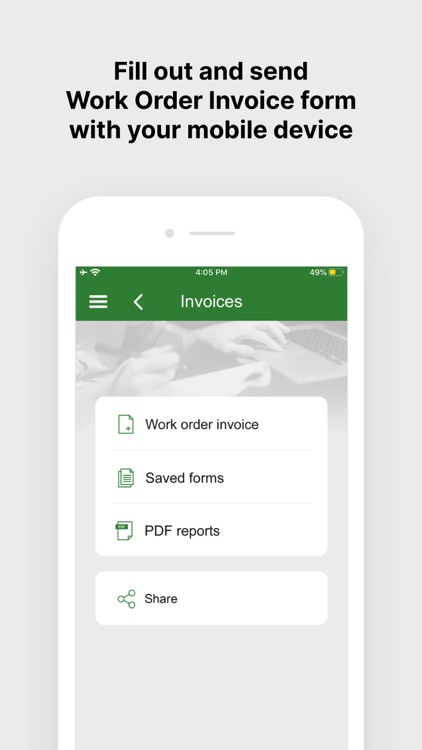 Work Order Invoice