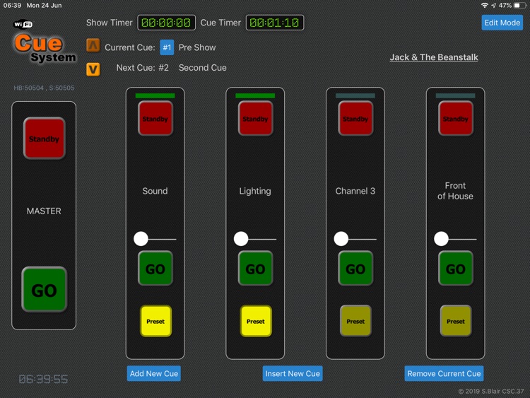 Cue System Console