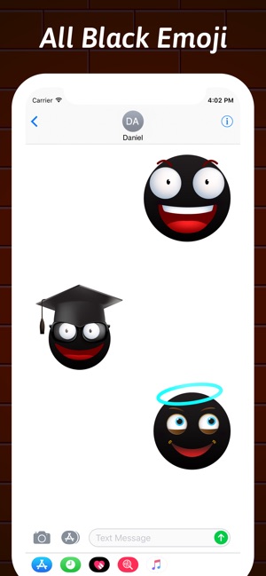 black emoji app for iphone