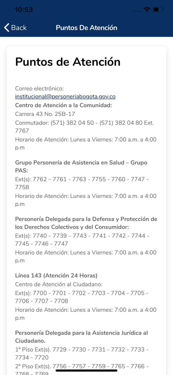 App Personería de Bogotá
