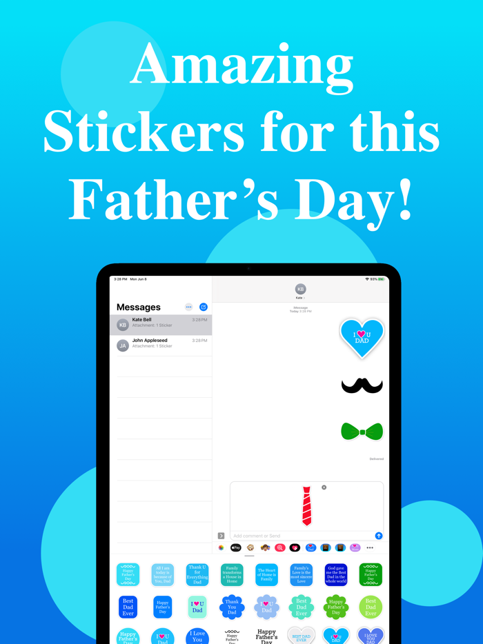 Fathers Day Stickers