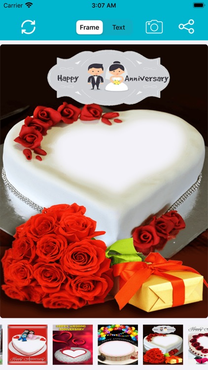 Name Photo - Anniversary Cake