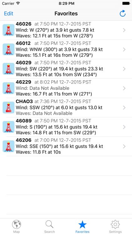 NOAA Buoy Reports screenshot-3