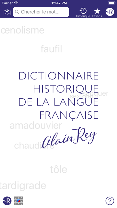 How to cancel & delete Dictionnaire Robert Historique from iphone & ipad 1