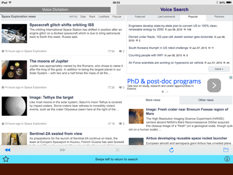 Voice Search, Voice Browser, Voice Dictation Productivity
