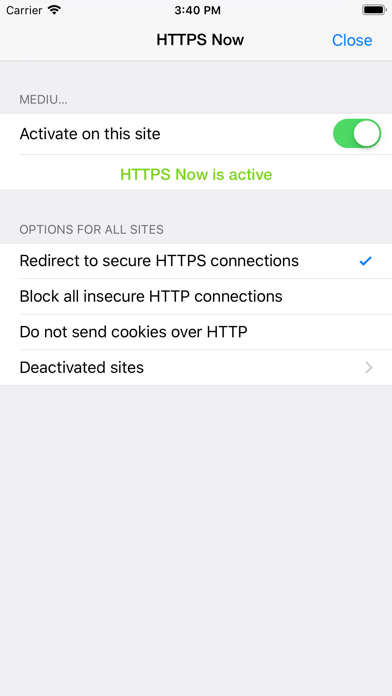 HTTPS Now for Safari screenshot 3