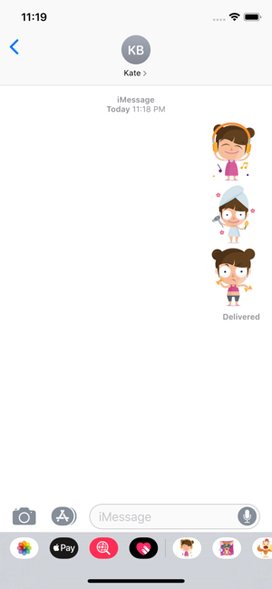 Child Girl Stickers(圖2)-速報App