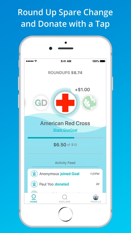 GiveTide: Donate Spare Change screenshot-0
