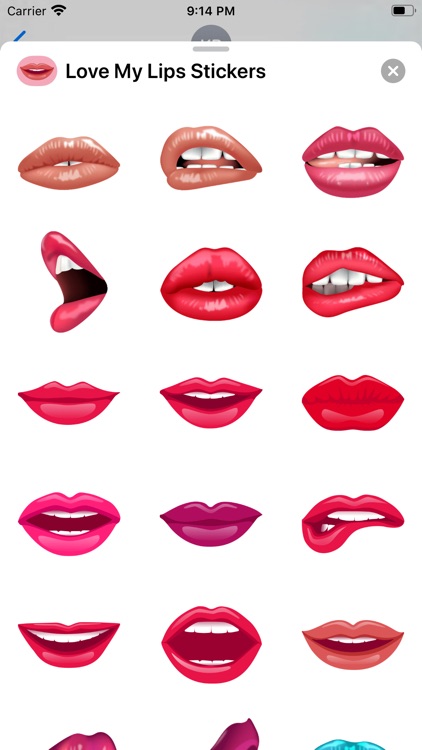 Love My Lips Stickers