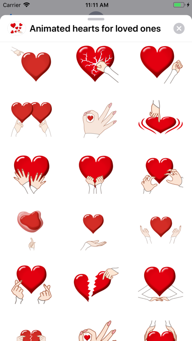 Animated hearts for loved ones screenshot 2