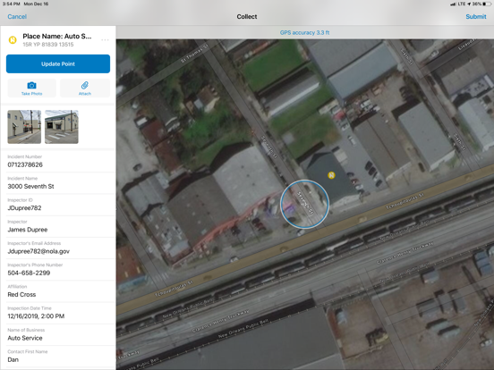 ArcGIS Collector Ipad images