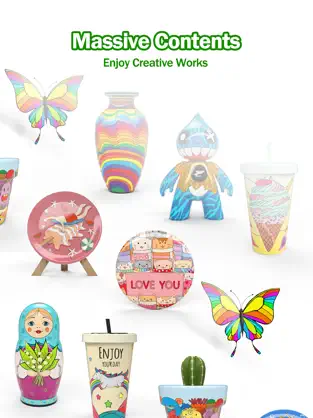 Captura de Pantalla 4 Paint.ly 3D: Pottery Art Color iphone