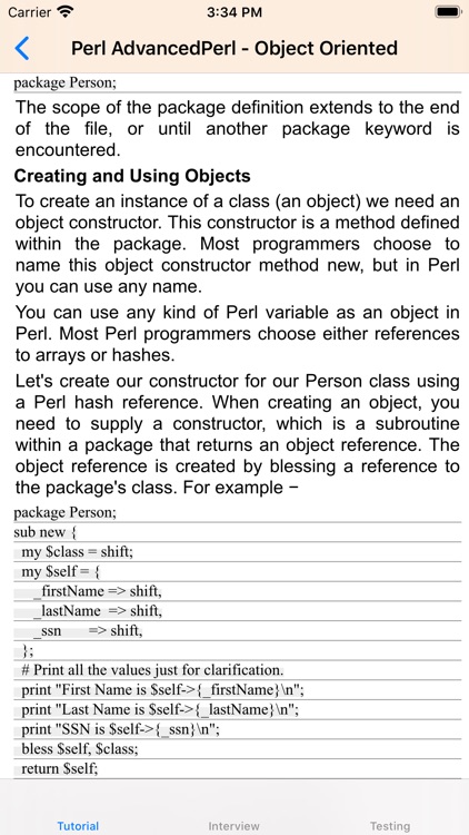 Tutorial of Perl screenshot-3