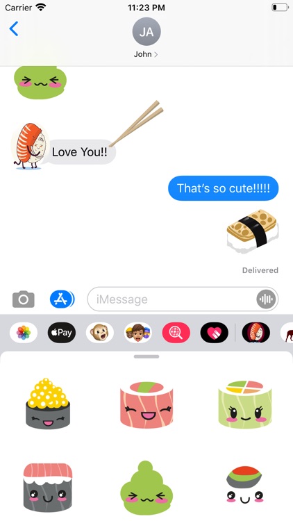 Fun Cute Sushi Stickers