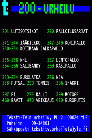 Teksti-TV (Suomi) screenshot 3