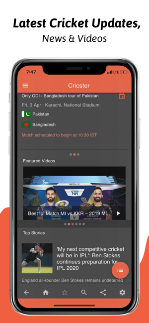 Cricster - Cricket Live Scores(圖1)-速報App