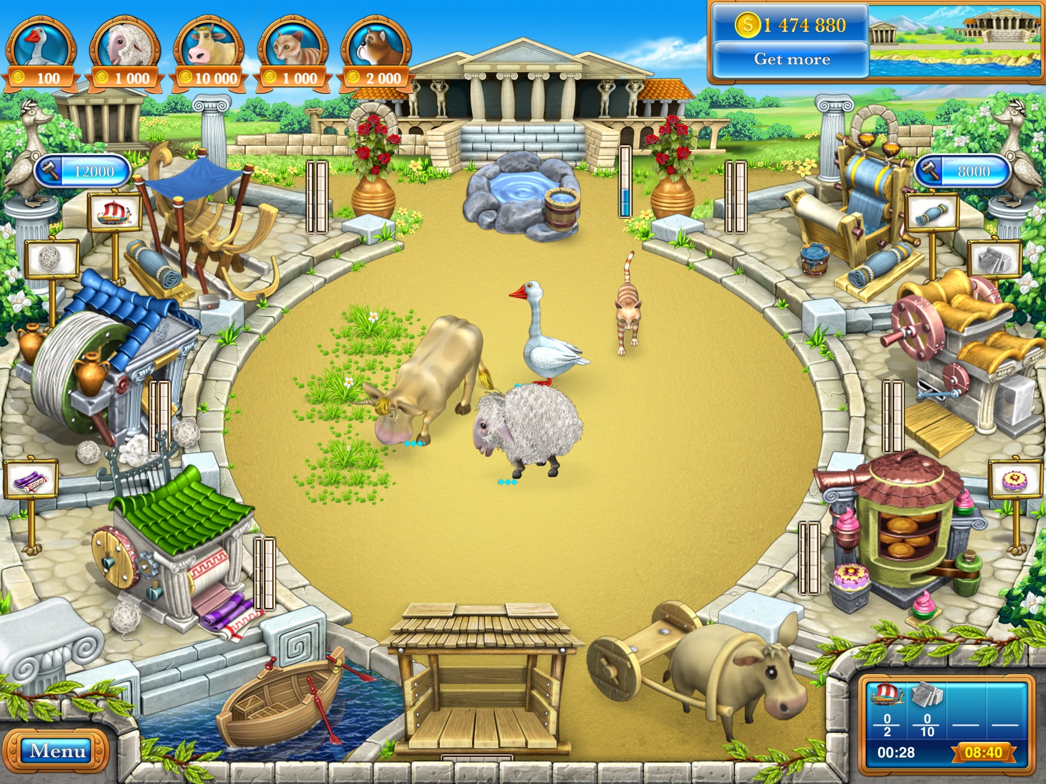 Farm Frenzy 3 Ancient Rome HDL screenshot 2