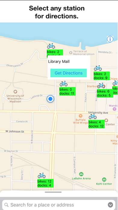 Bike Stations Madison screenshot 2