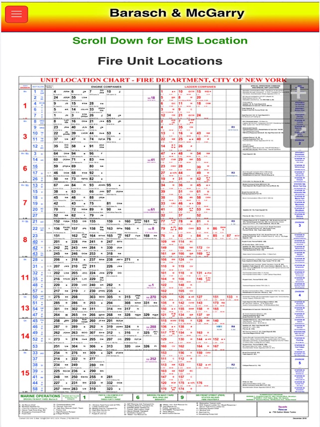Fdny Ems Unit Location Chart