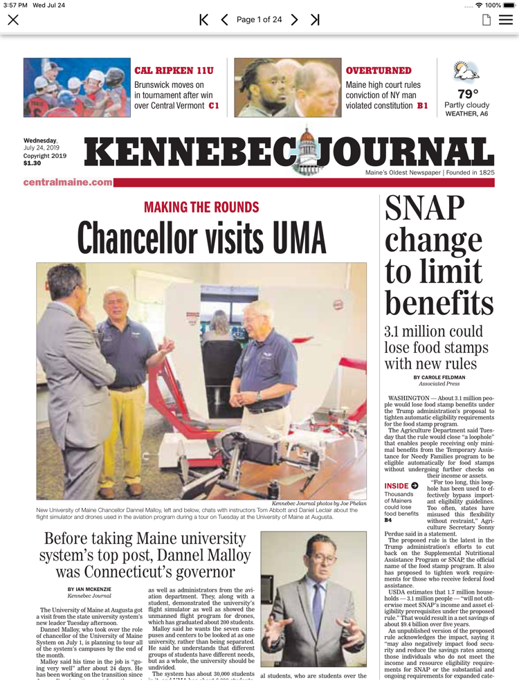 Kennebec Journal ePaper App for iPhone Free Download Kennebec Journal