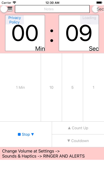 Kitchen timer seconds