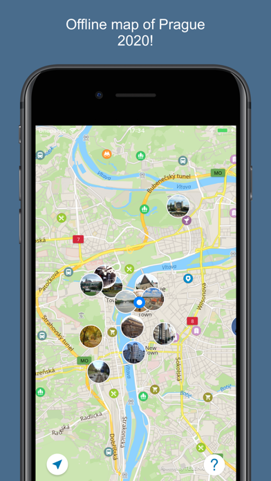 Прага 2016 — офлайн карта с самыми интересными местами Праги! Screenshot 1