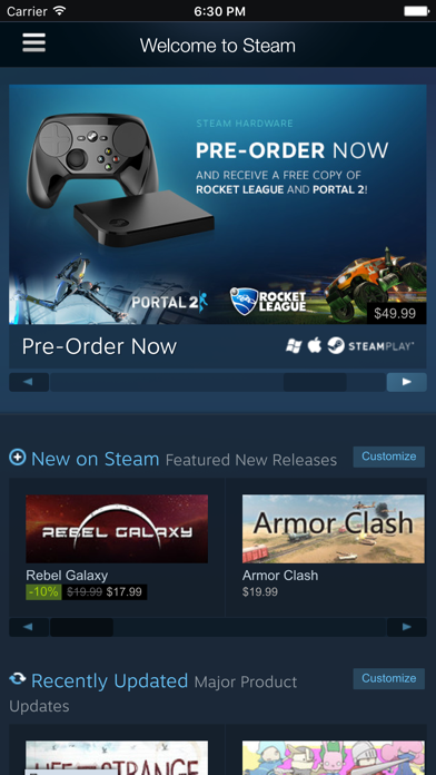 Steam Mobile Iphoneアプリ Applion