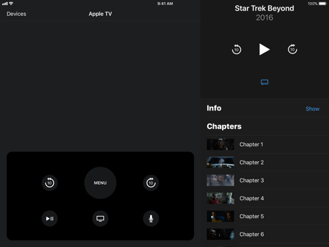 Скриншот из Apple TV Remote