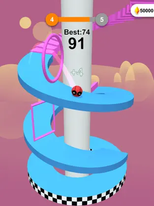 Captura de Pantalla 3 Jump Ball-Bounce On Tower Tile iphone