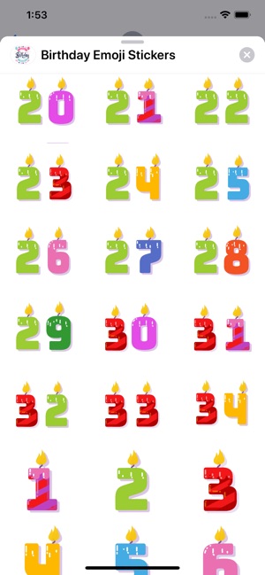 Birthday Emoji Stickers(圖3)-速報App