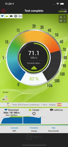 Screenshot 1 nPerf : speed test velocidad iphone