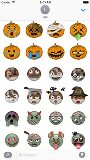 mojitz- halloween stickers iphone screenshot 1