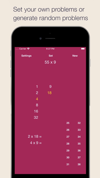 Egyptian Multiplication Method