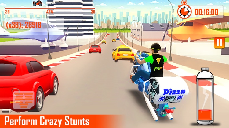 Pizza Delivery Bike Rider screenshot-5