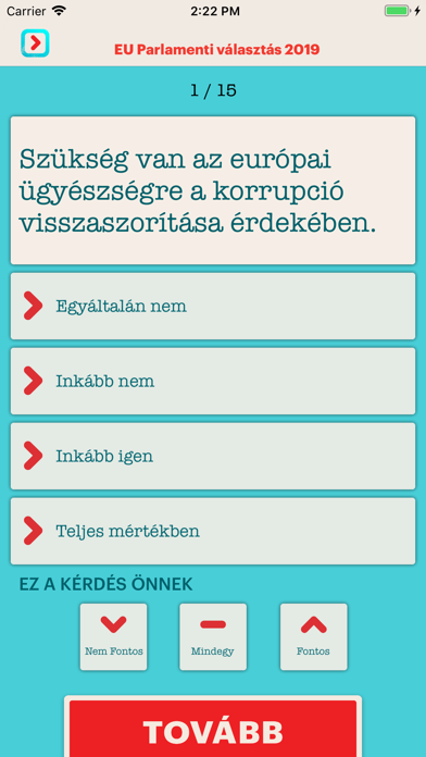 SzavazApp screenshot 2
