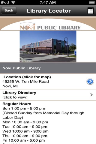 Novi Public Library Mobile screenshot 2