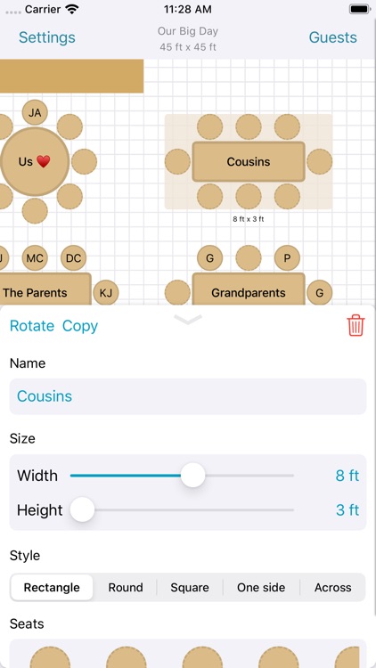 Seat Puzzle for Event Planning