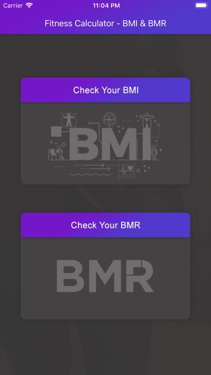 Fitness Calculator - BMI & BMR