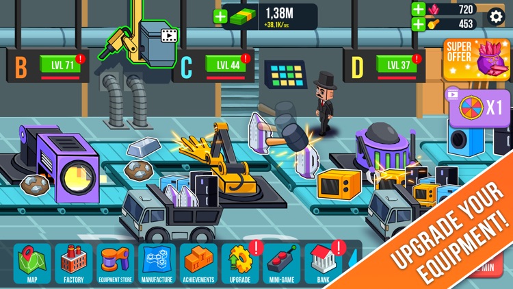 Tap Tap Factory: idle tycoon