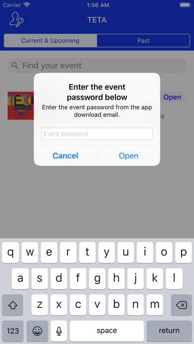 TETA Events App screenshot 2