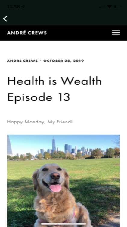 #HealthisWealth by André Crews