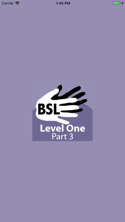 BSL Level One - Part 3