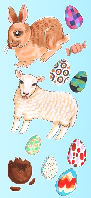 Easter Greetings Stickers(圖2)-速報App