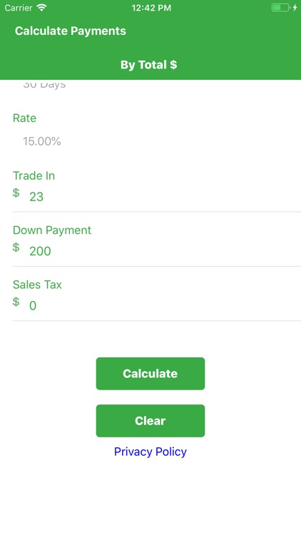 Dealer Loan Calculator