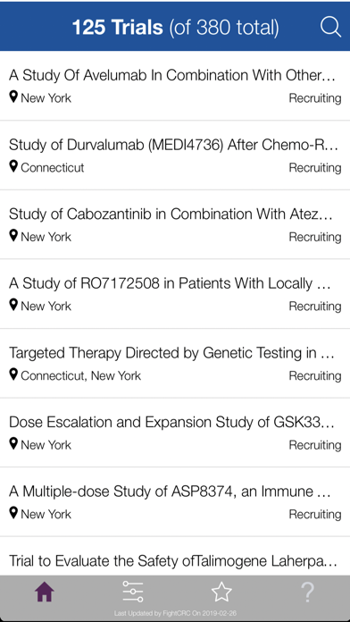 Fight CRC Trial Finder screenshot 3