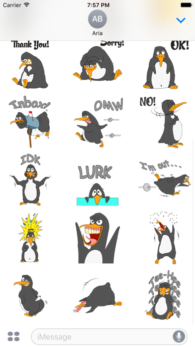 Funny & Crazy Penguin Sticker screenshot 3